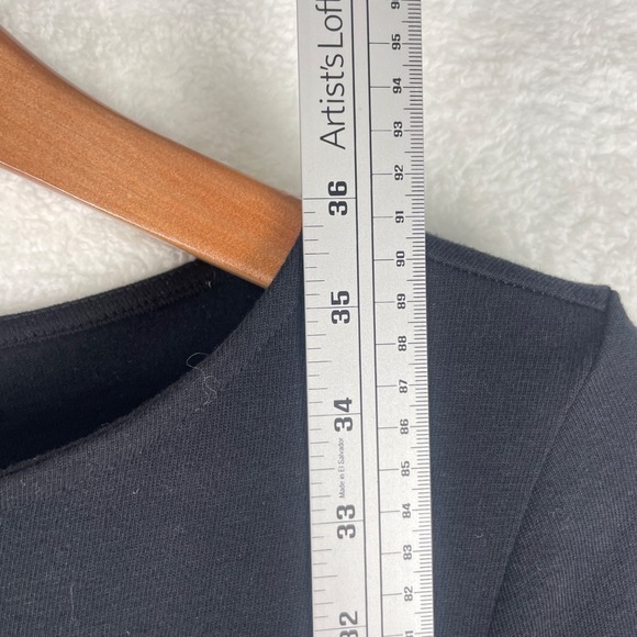 Beach Lunch Lounge Sz S Striped 100% Cotton Knit Sweaterdress Midi Long Sleeves - Picture 9 of 16